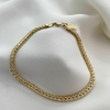 PULSEIRA MALHA TRANCADA MASCULINO 21CM 4MM