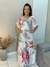 VESTIDO ESTAMPADO LONGUETE ROSA - (cópia) - comprar online