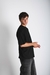 Remera Over Lisa Negra - comprar online