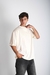 Remera Over Lisa Crema - kyro mayorista