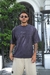 Remera Over Mal Tinto Gris Washed