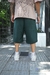 Bermuda Baggy Algodon Verde - comprar online