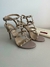 Sandália Salto Valentino Garavani Rockstud Nude - comprar online