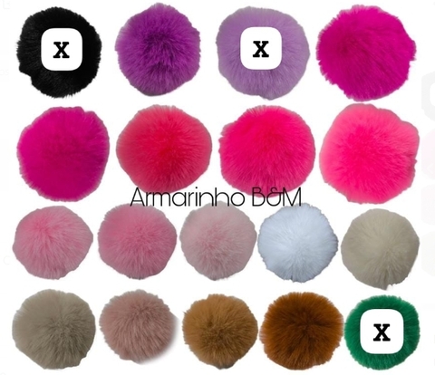 Pompom de Peluicia tamanho 7cm