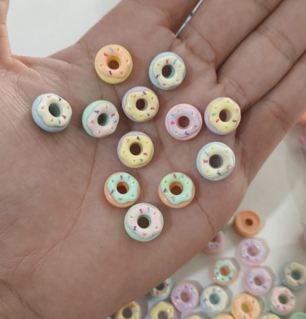 Aplique Mix Mini donuts - 6 Unidades