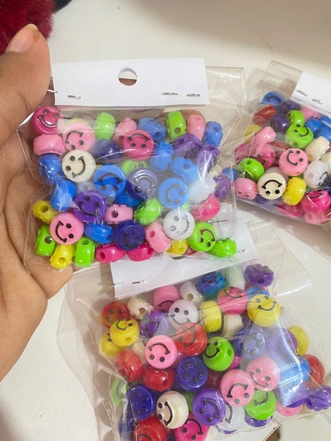 Miçanga Rostinho Feliz (Smiles) - Pacote 25g