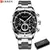 Imagen de Nuevos relojes CURREN de moda con acero inoxidable, marca superior, cronógrafo