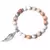Pulsera con colgante de ala de Ángel rosa para mujer, pulsera hecha a mano, cue