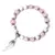 Pulsera con colgante de ala de Ángel rosa para mujer, pulsera hecha a mano, cue en internet