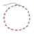 Tobillera de acero inoxidable para hombre y mujer, pulsera redonda de esmalte co - tienda online