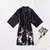 Imagen de Bata de baño de satén para mujer, Kimono de seda, Sexy, a la moda, para novia