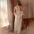 Pijama de malla de encaje para mujer, camisón largo para novia, bata de boda, a - comprar online