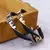 Kalen-pulsera de cuero de acero inoxidable para hombre, pulsera de moda de circón, accesorios con forma de superficie trenzada - comprar online