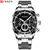 Nuevos relojes CURREN de moda con acero inoxidable, marca superior, cronógrafo - tienda online