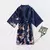 Bata de baño de satén para mujer, Kimono de seda, Sexy, a la moda, para novia