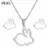 SMJEL-collares de acero inoxidable para mujer, joyería de Mini Animal, collar d en internet