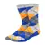 Calcetines de algodón peinado para hombre, medias divertidas de colores brillan