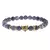 Pulsera de cuentas de madera para hombre, brazalete de leopardo hecho a mano, pi - comprar online