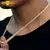 ICEOUTBOX-cadena cubana con diamantes de imitación para hombre y mujer, collar
