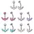 Piercing de Ombligo curvo de acero quirúrgico 316L para mujer y niña, anillos - MEGA BUY VARIETIES
