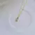 Colgante de plata de ley 925 con diamante cuadrado pequeño para mujer, Collar c