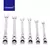 Llave de trinquete, herramienta de enchufe, cabezal Reversible Flexible, combina