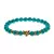 Pulsera de cuentas de madera para hombre, brazalete de leopardo hecho a mano, pi en internet