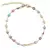 Imagen de Tobillera de acero inoxidable para hombre y mujer, pulsera redonda de esmalte co