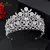 Corona redonda de circón para boda, diadema de lujo con diamantes de imitación - comprar online