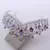 Tiaras de diamantes de imitación para novia, diademas de Color plateado púrpur