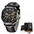 LIGE-reloj analógico de cuero para hombre, accesorio de pulsera de cuarzo resis en internet