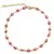 Imagen de Tobillera de acero inoxidable para hombre y mujer, pulsera redonda de esmalte co