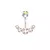Piercing de Ombligo curvo de acero quirúrgico 316L para mujer y niña, anillos - MEGA BUY VARIETIES