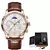 LIGE-reloj analógico de cuero para hombre, nuevo accesorio de pulsera de cuarzo