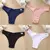 Imagen de FINETOO-bragas de algodón para mujer, ropa interior Sexy de cintura baja, lence