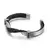 Kalen-pulsera de cuero de acero inoxidable para hombre, pulsera de moda de circón, accesorios con forma de superficie trenzada - tienda online