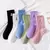 Calcetines de dinosaurio bordado para mujer, estilo Harajuku coreano, Kawaii, di