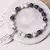 Pulsera con colgante de ala de Ángel rosa para mujer, pulsera hecha a mano, cue
