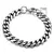 Vnox-Pulsera cadena de eslabones de acero inoxidable unisex, brazalete curvo sim en internet