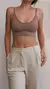 Top corto sin costuras para mujer, Sujetador Push Up, ropa de calle femenina, le