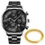 Reloj hombre Relojes de negocios de lujo para hombre, pulsera de oro, de cuarzo, - comprar online