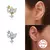CANNER Pendientes Plata 925 Pendientes Piercing para Mujer Zirconia cúbica Plat en internet