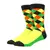 Calcetines de algodón peinado para hombre, medias divertidas de colores brillan