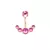 Piercing de Ombligo curvo de acero quirúrgico 316L para mujer y niña, anillos - tienda online