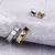 Kalen-pulsera de cuero de acero inoxidable para hombre, pulsera de moda de circón, accesorios con forma de superficie trenzada - MEGA BUY VARIETIES