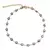 Tobillera de acero inoxidable para hombre y mujer, pulsera redonda de esmalte co - comprar online
