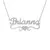 Qitian-Collar personalizado con nombre y corazón para mujer, colgante dorado de en internet