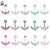 Piercing de Ombligo curvo de acero quirúrgico 316L para mujer y niña, anillos - tienda online