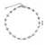 Tobillera de acero inoxidable para hombre y mujer, pulsera redonda de esmalte co