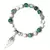 Pulsera con colgante de ala de Ángel rosa para mujer, pulsera hecha a mano, cue en internet